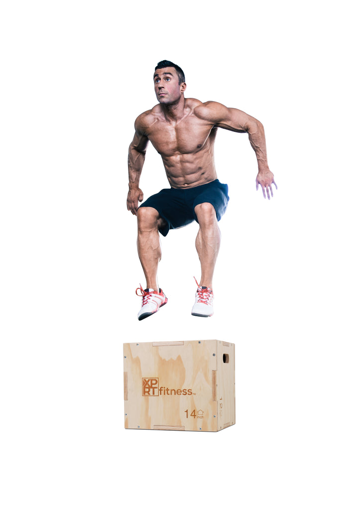 XPRT Fitness 3 in 1 Wood Plyometric Jump Box Fitness Training Conditioning Step Exercise - XPRT Fitness