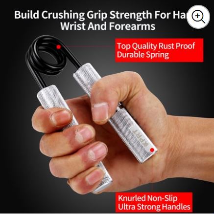 XPRT Fitness Power Gripper Hand Gripper Metal Grip Strengthener Wrist and Forearm Exerciser - XPRT Fitness